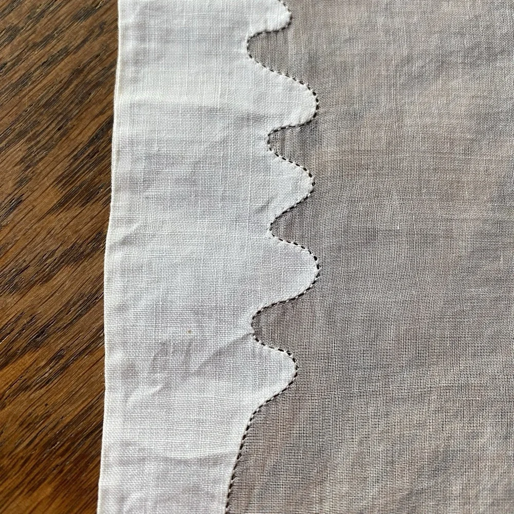 Vintage Handmade Tablecloth 40x42